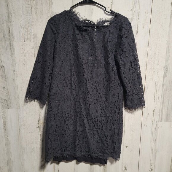 Joie Dresses & Skirts - Joie Portia Scallop Fringe Crochet Floral Lace Frock Dress